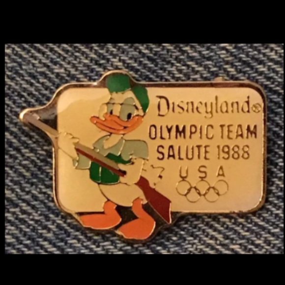 Lot of 3 ~ Donald Duck Disney Pins~ Bowling~Handball~Shooting~Olympic 1988 Seoul - Picture 4 of 5